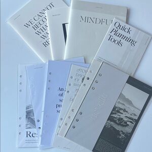 Cloth and Paper Assorted Planner Inserts and Books- Bundle
